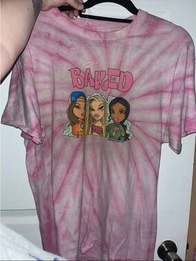 Pink Tie-Dye "BAKED" Bratz Tee